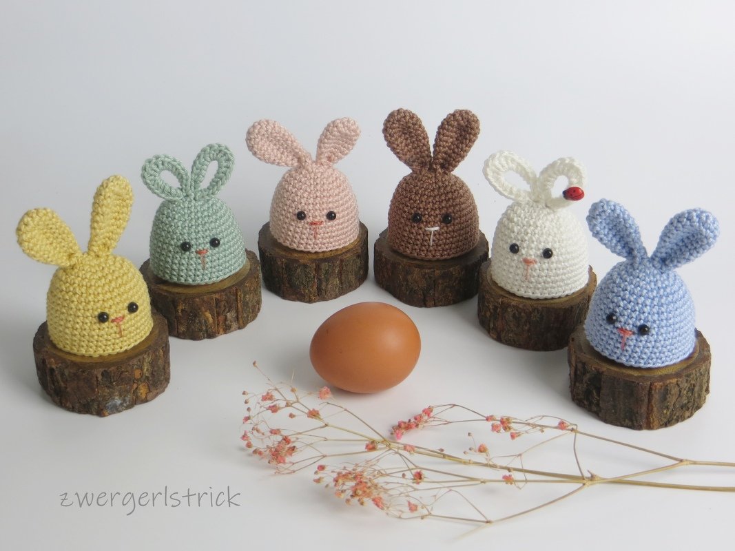 Häkelanleitung für süße Häschen-Eierwärmer - Bild 2