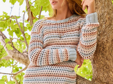 Sportlicher Ringelpulli