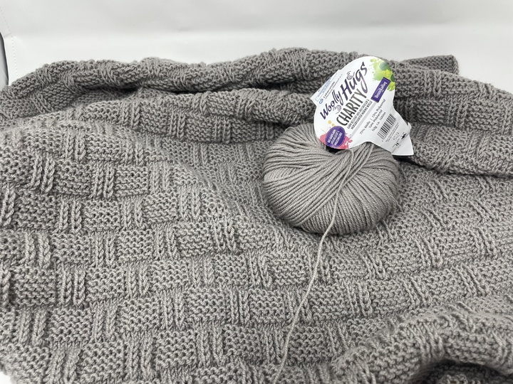 Babydecke Würfelmuster