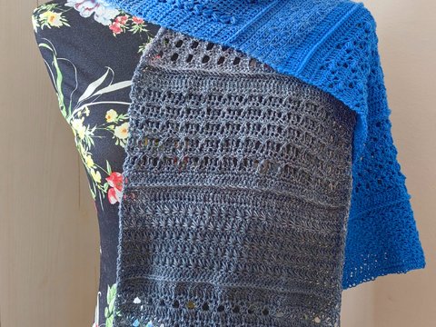 Häkelanleitung für den vielseitigen Schal Vroni 2.0 mit 14 Mustern