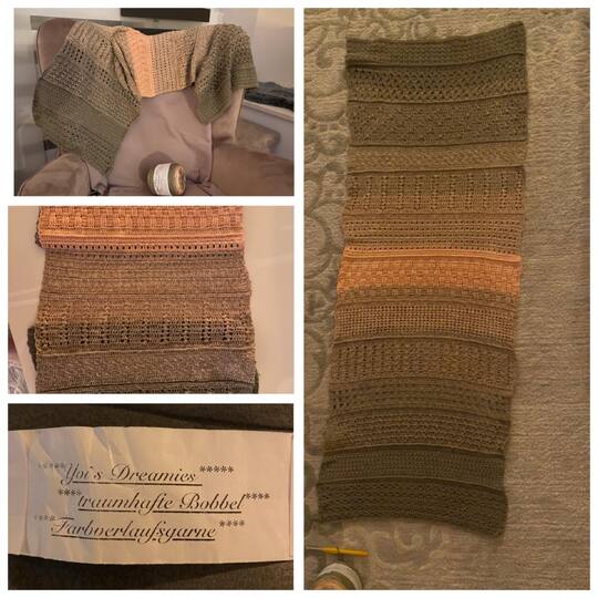 Häkelanleitung für den vielseitigen Schal Vroni 2.0 mit 14 Mustern