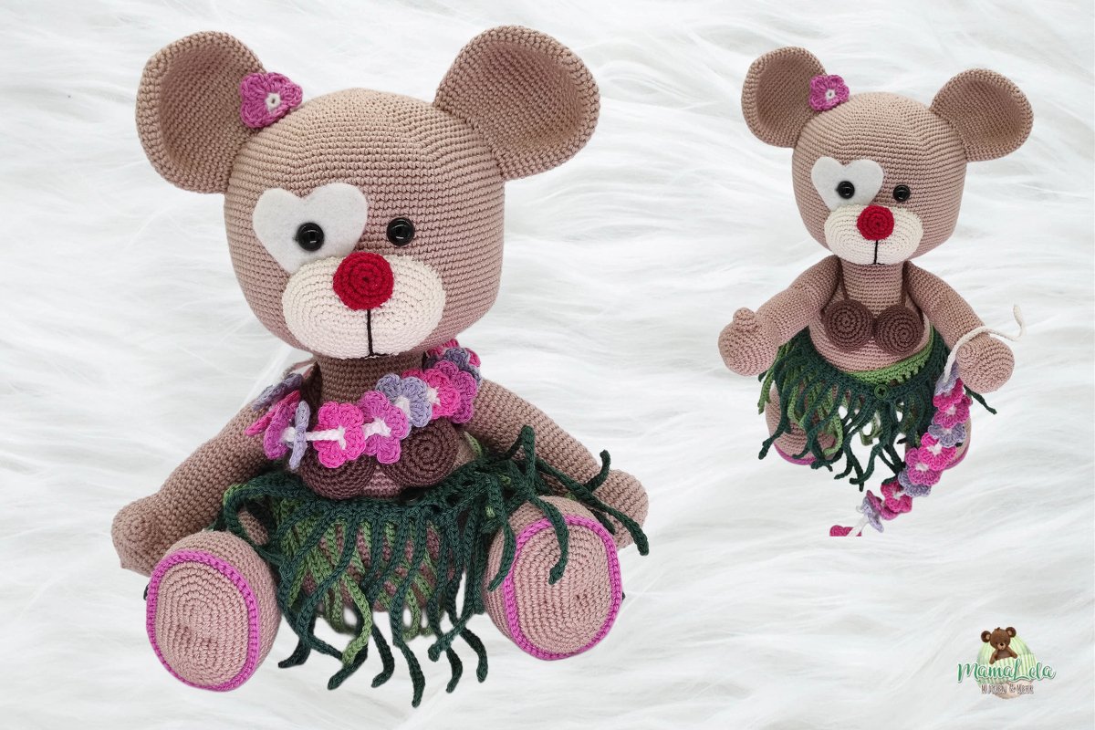 Teddy „Hula Party“ - Häkelanleitung