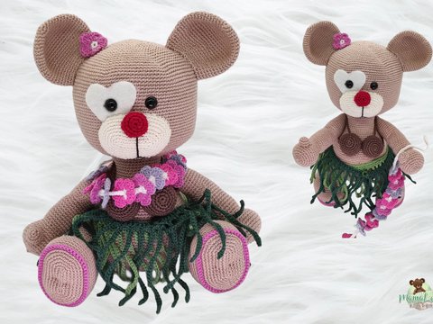 Teddy „Hula Party“ - Häkelanleitung