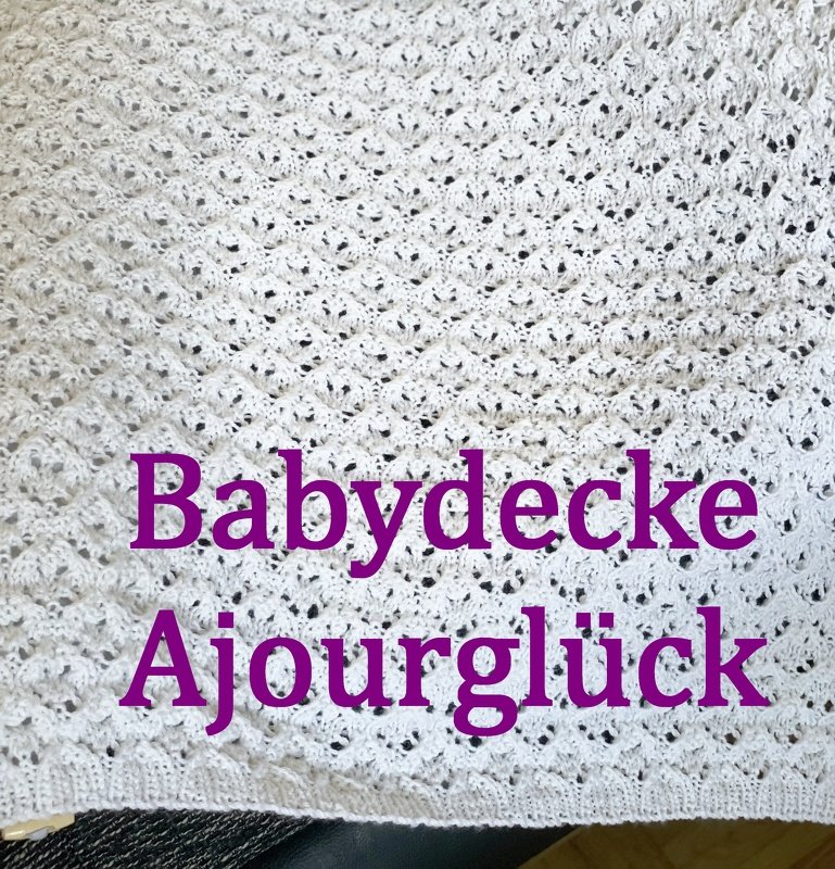 Babydecke Ajourglück - Bild 3
