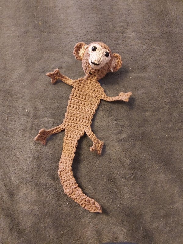 Häkelanleitung Lesezeichen Affe - Bild 3