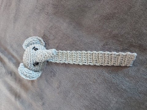 Häkelanleitung Lesezeichen Elefant