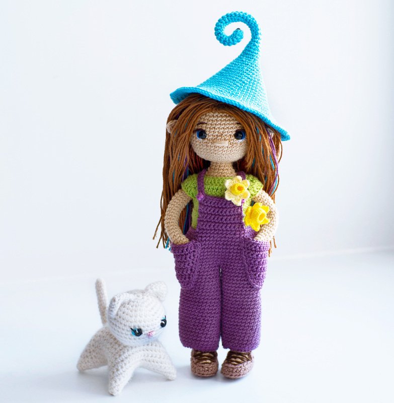 Doll crochet pattern Arri the garden elf - Image 3