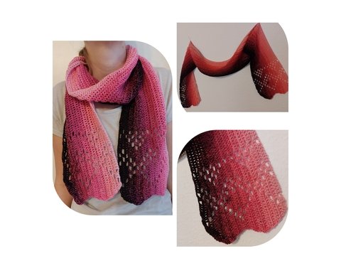 Häkelanleitung für einen Sommerschal im PDF-Format, sehr einfach!