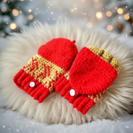 Crochet Convertible Gloves Pattern • Fingerless Mittens PDF + Video