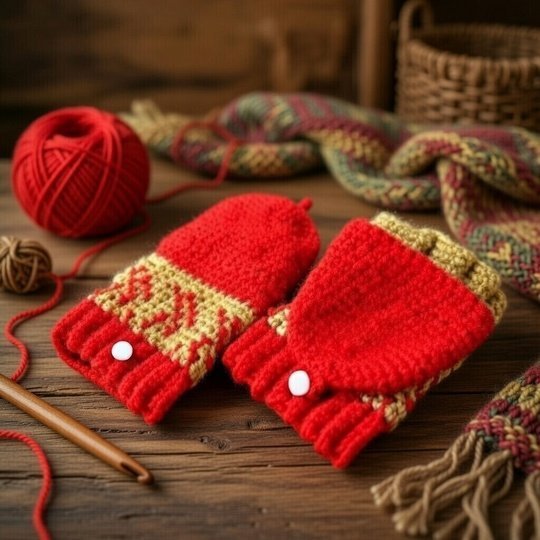 Crochet Convertible Gloves Pattern • Fingerless Mittens PDF + Video