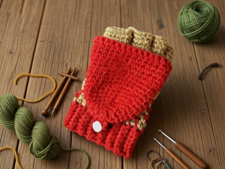 Crochet Convertible Gloves Pattern • Fingerless Mittens PDF + Video