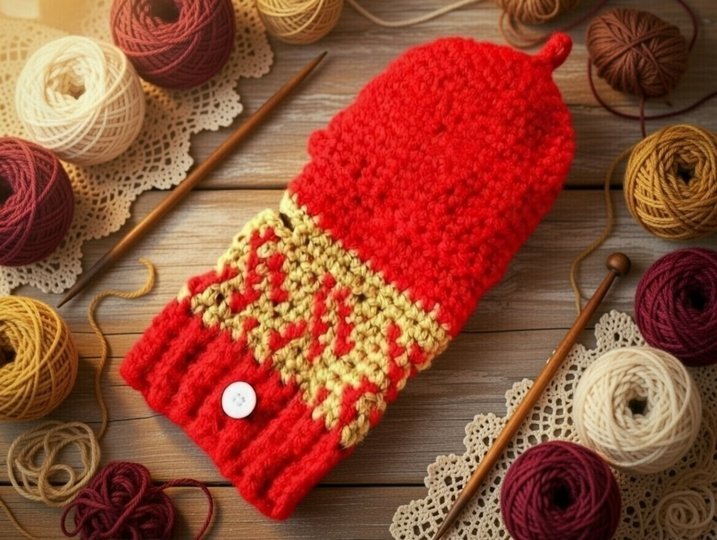 Häkelanleitung wandelbare Handschuhe • Fingerlose Fäustlinge PDF + Video