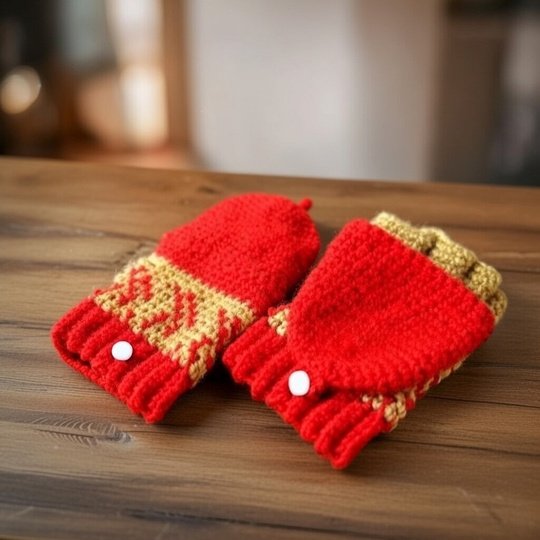 Häkelanleitung wandelbare Handschuhe • Fingerlose Fäustlinge PDF + Video