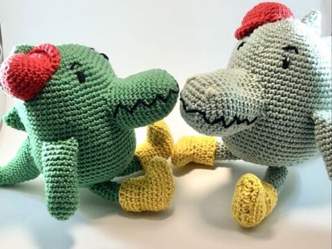 Häkelanleitung Karlo Krokodil