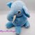 The blue elephant knitting pattern baby soft toys home decorations sofa