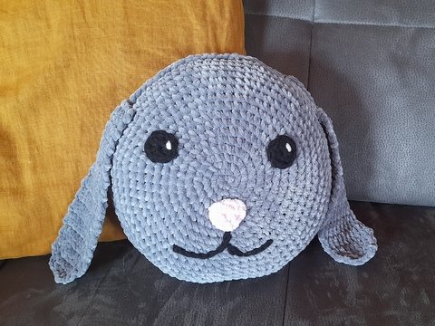 Häkelanleitung Kuschelpolster Hase