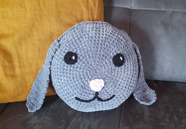 Häkelanleitung Kuschelpolster Hase