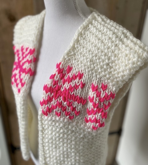 Strickanleitung Weste | Seelenwärmer 'Icecrystal'