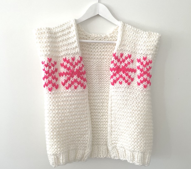 Strickanleitung Weste | Seelenwärmer 'Icecrystal'