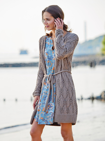 Lässige Lochmusterjacke