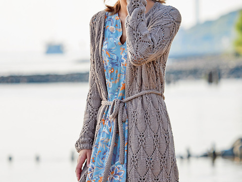 Lässige Lochmusterjacke