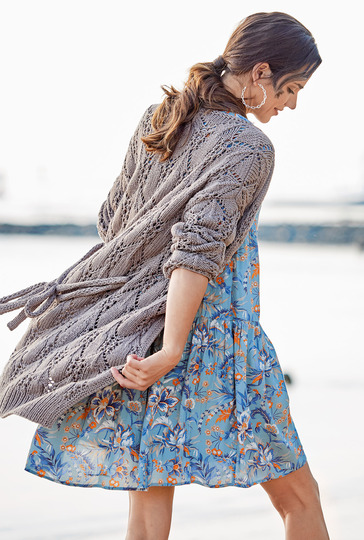 Lässige Lochmusterjacke