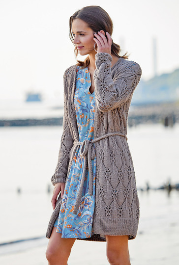 Lässige Lochmusterjacke