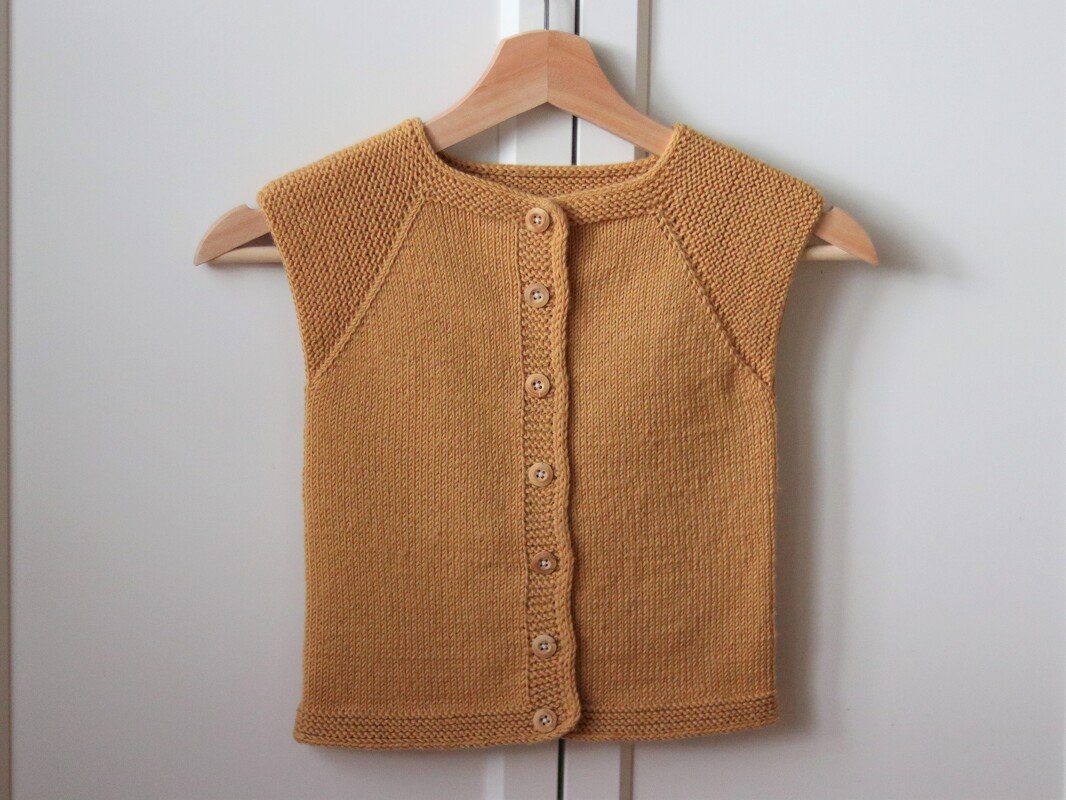 Strickanleitung | Garda Weste | Gr. 50/56 - 98/104 - Bild 6