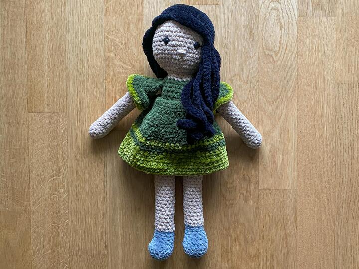 Cuddly Amigurumi doll Hannah
