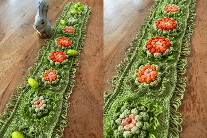 3er-Set Tischläufer Mit Gelben Perlen – Boho Tüll Spitze, 76 X 305 Cm, Für Hochzeit, Ostern