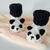 Strickanleitung Babyschühchen "Pandabär"