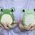 Crochet cute frog toy
