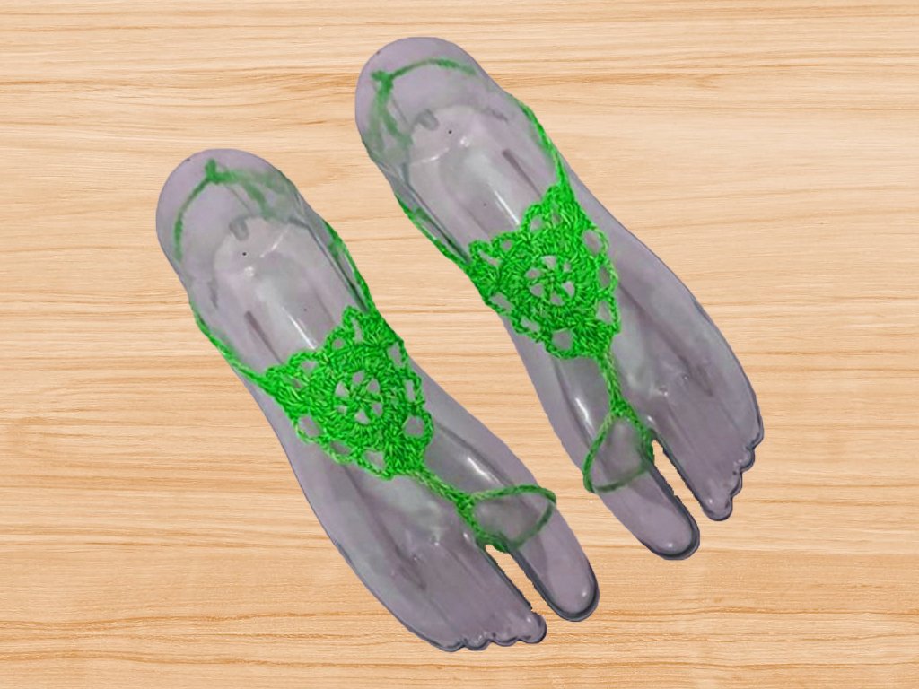 A Crochet Barefoot Sandal PDF Pattern - Image 4