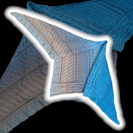 Crochet Pattern Triangular Scarf "Pantariste"