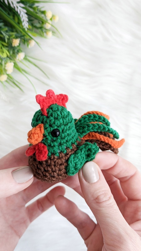 Rooster amigurumi pattern, crochet chicken, bird crochet pattern - Image 3