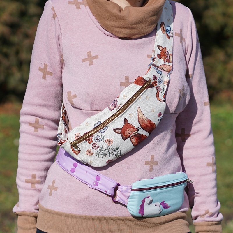 Bauchtasche Holly in 2 Größen Gürteltasche nähen - Bild 4
