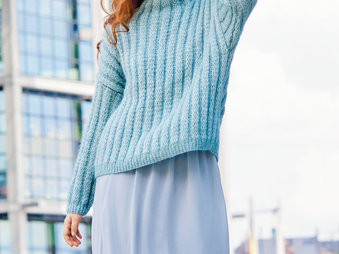 Pulli im Hebemaschenmuster