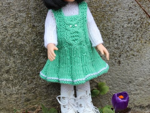 12-inch Dolls Owl Outfit Knitting Pattern