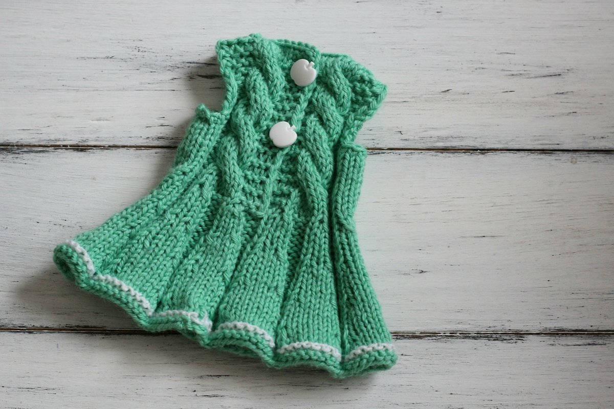 12-inch Dolls Owl Outfit Knitting Pattern - Image 6