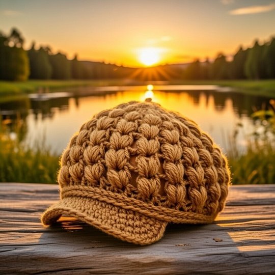 Crochet Beanie Pattern – Popcorn Stitch Hat PDF + Video Tutorial