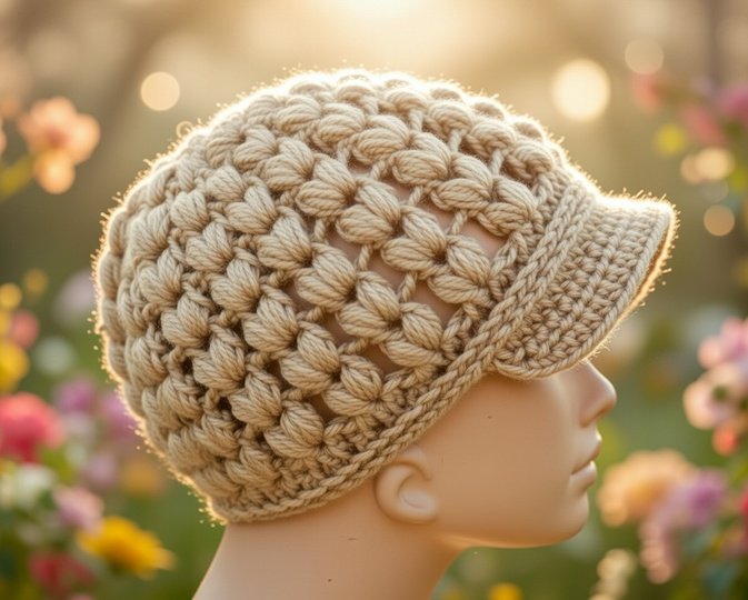 Häkelmütze Anleitung – Popcorn-Stich Beanie PDF + Video Tutorial