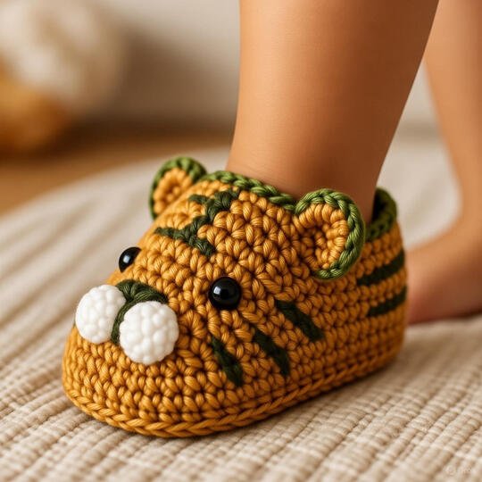 Häkelanleitung Baby Schuhe mit Sohle – PDF Muster + Video Tutorial