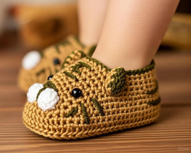 Crochet Baby Shoes with Sole – Easy Booties PDF Pattern + Video