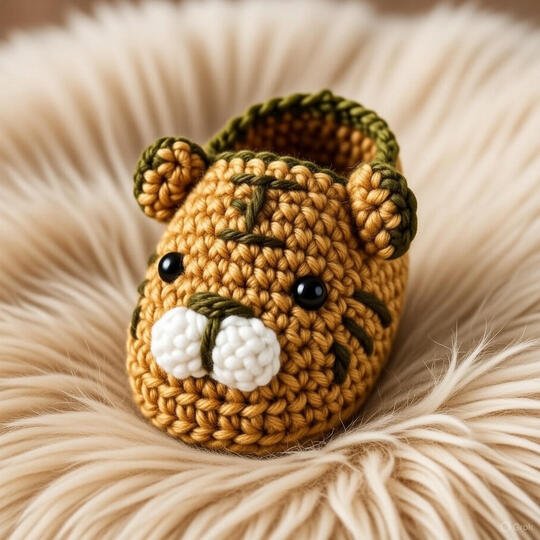 Crochet Baby Shoes with Sole – Easy Booties PDF Pattern + Video