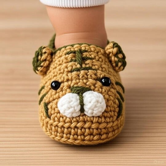 Crochet Baby Shoes with Sole – Easy Booties PDF Pattern + Video