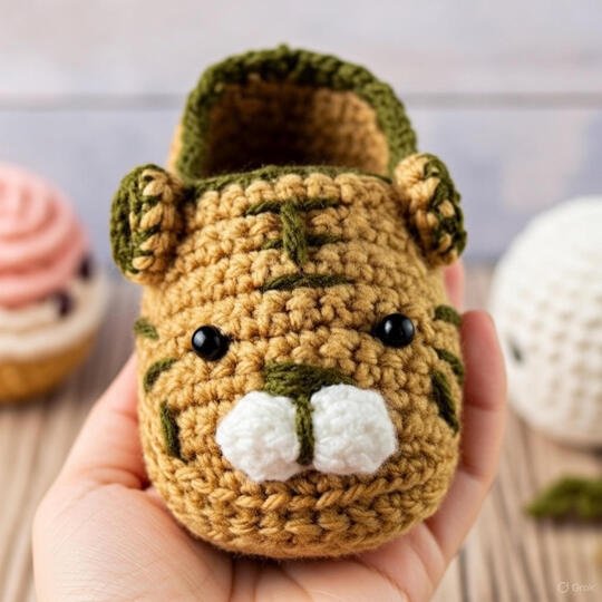 Crochet Baby Shoes with Sole – Easy Booties PDF Pattern + Video