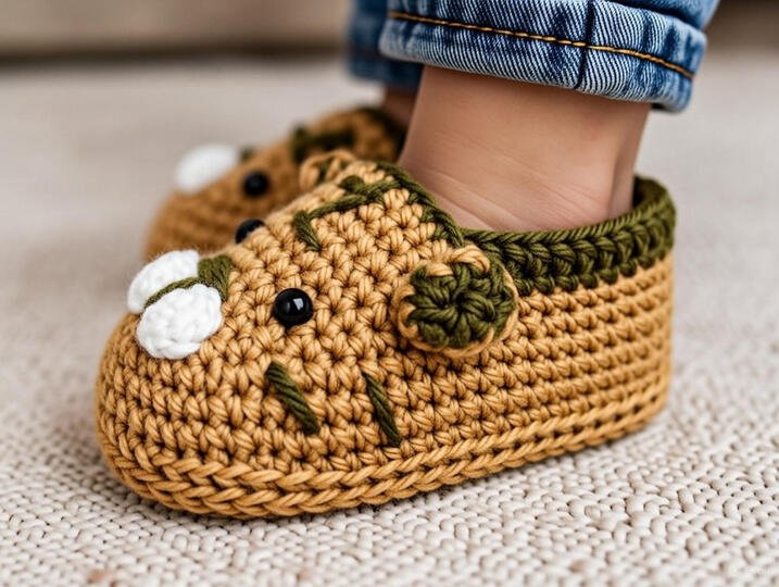 Häkelanleitung Baby Schuhe mit Sohle – PDF Muster + Video Tutorial