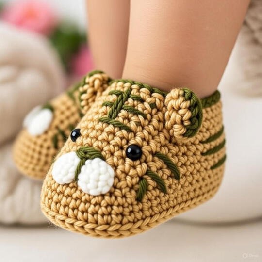 Häkelanleitung Baby Schuhe mit Sohle – PDF Muster + Video Tutorial