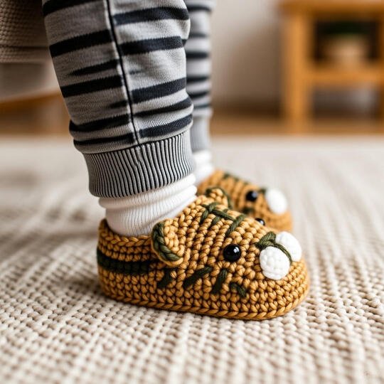 Häkelanleitung Baby Schuhe mit Sohle – PDF Muster + Video Tutorial