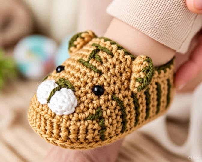 Häkelanleitung Baby Schuhe mit Sohle – PDF Muster + Video Tutorial